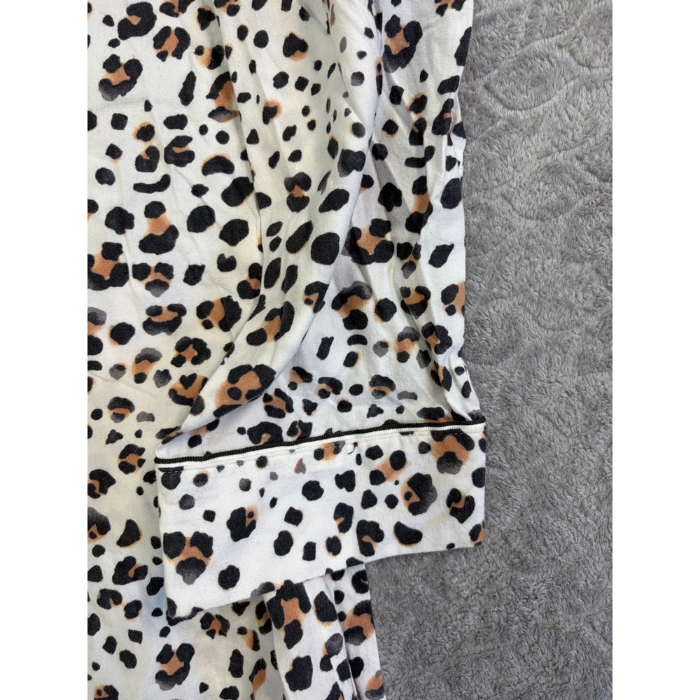 Victorias Secret Pajama Set XL Leopard Animal Print Cotton Sleepwear 288253-DQ9 - Picture 4 of 16
